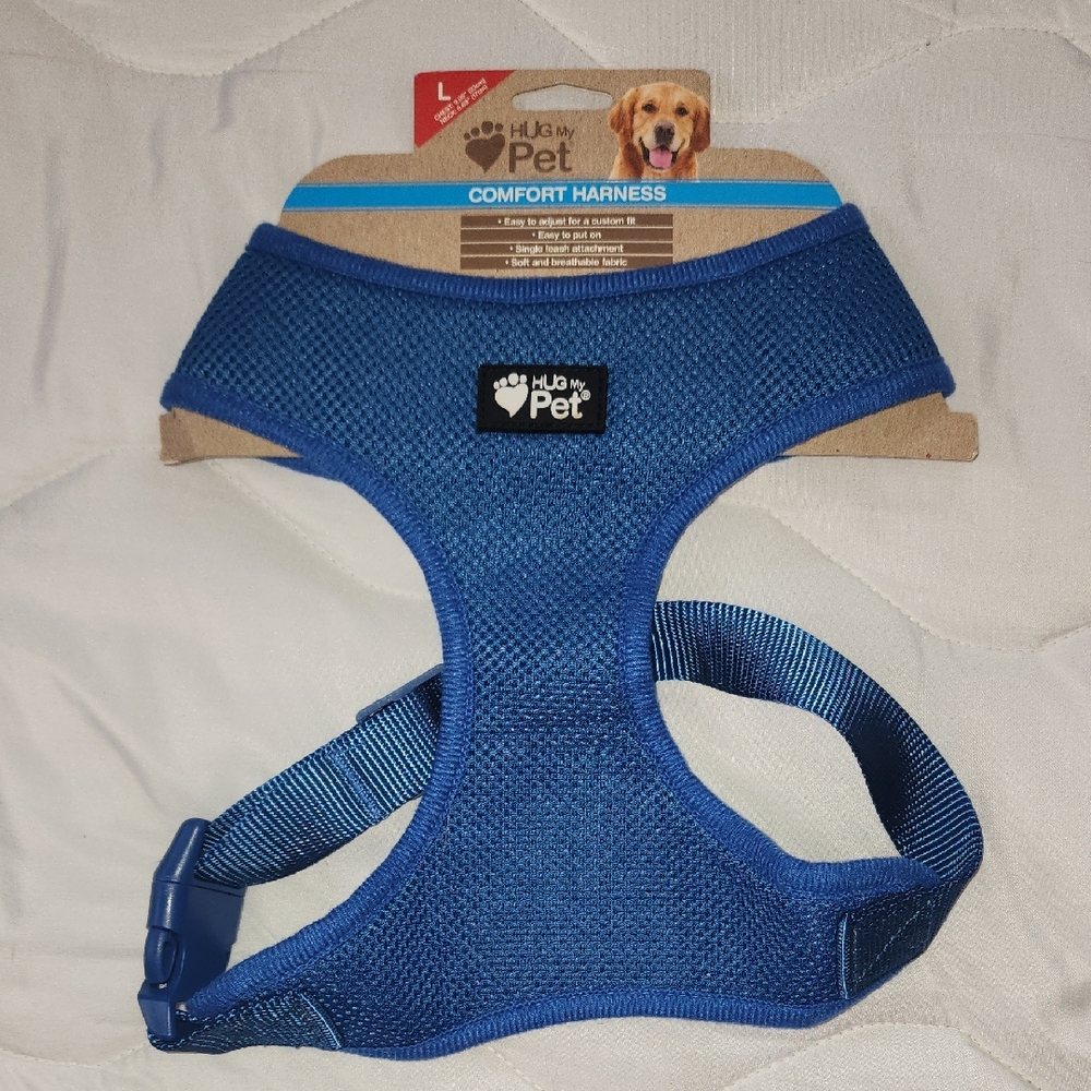 NWT Large Hug My Pet Blue Comfort Harness